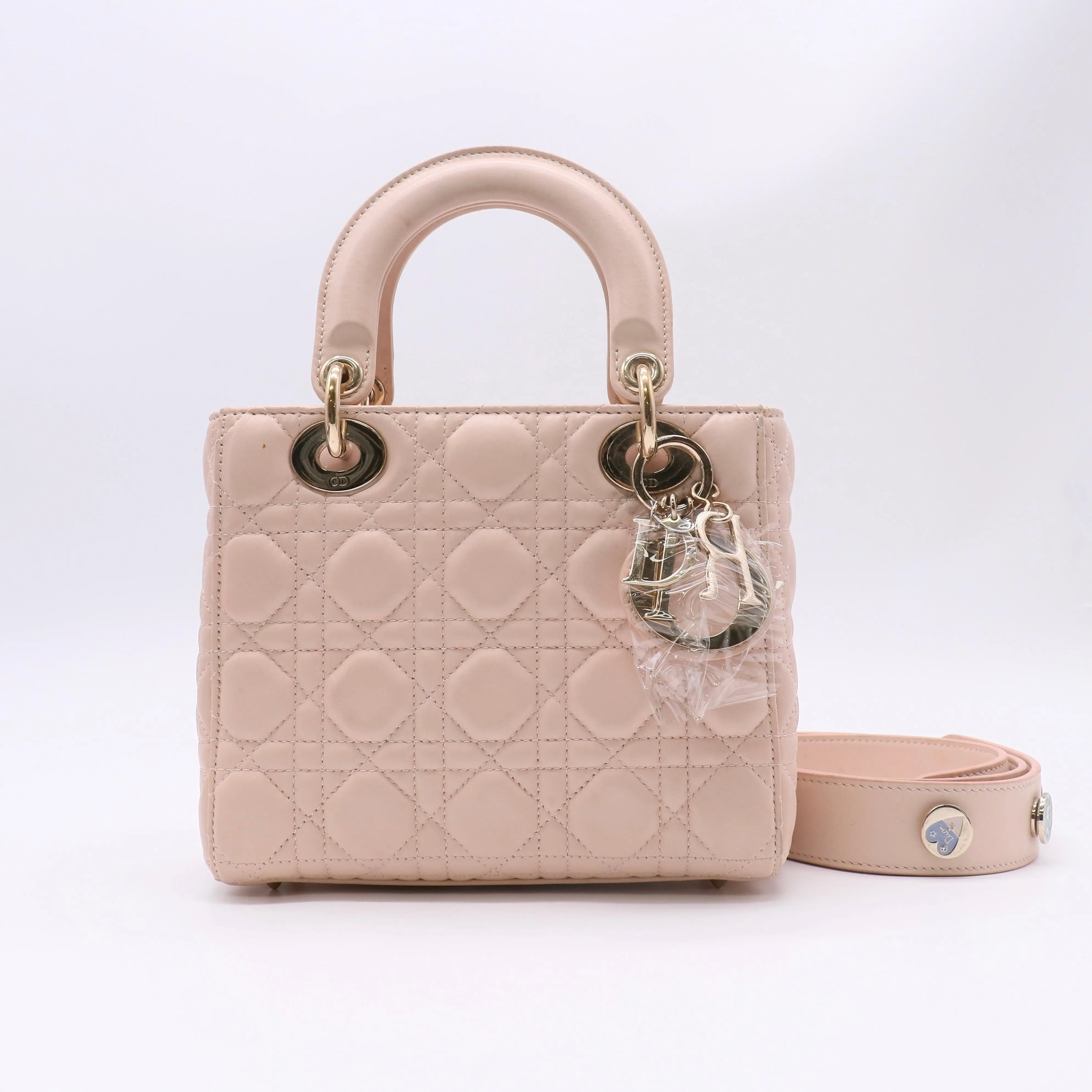 Pre-owned Dior Leather top handle bag Small Lady My ABCDior Bag twins LDZ630