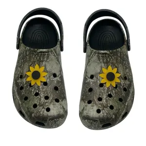 Spinner Sunflower Clog Universal Accessory Charms