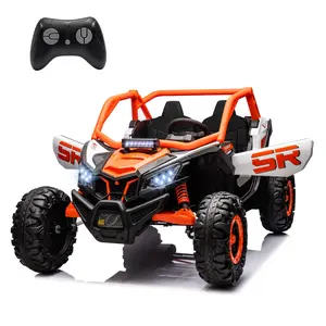 24V10A 2-Seater Kids' Electric Vehicles 8 Mph Power Wheels Ride on Toys for Big Kids UTV w/Remote Control All-Terrain Ride on car for Boys Girls Gift