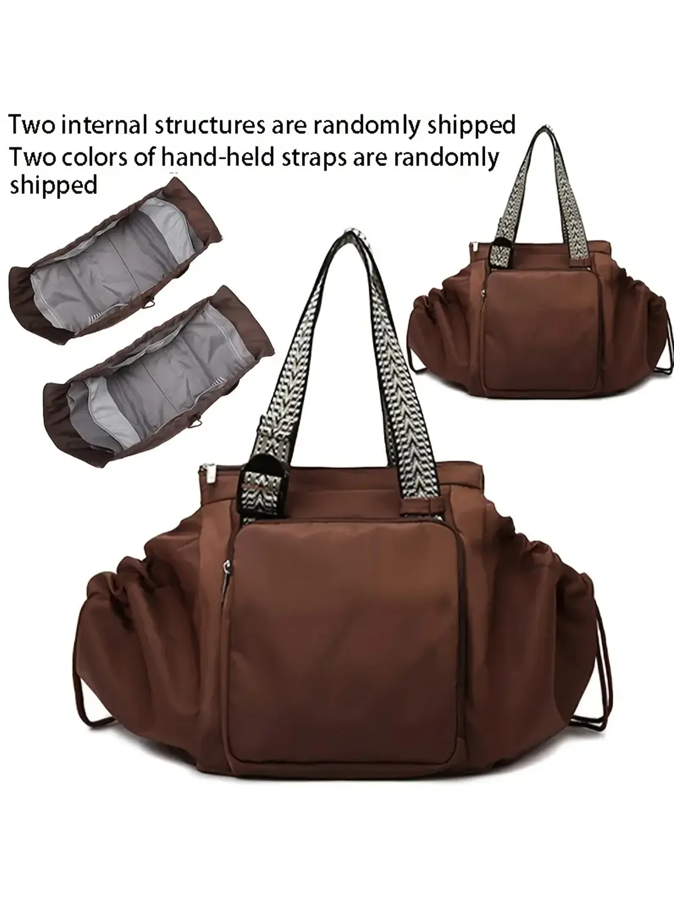 Large Capacity Tote Bag Multi-Pocket Sporty Pocket Design Backpack, Travel Storage Shoulder Crossbody Handbag Gym Bag, Workout Bag, Sports Fitness Bag, Versatile and Spacious Design, Multifunctional Sports Bag, Casual Sports Bag, Athletic Bag