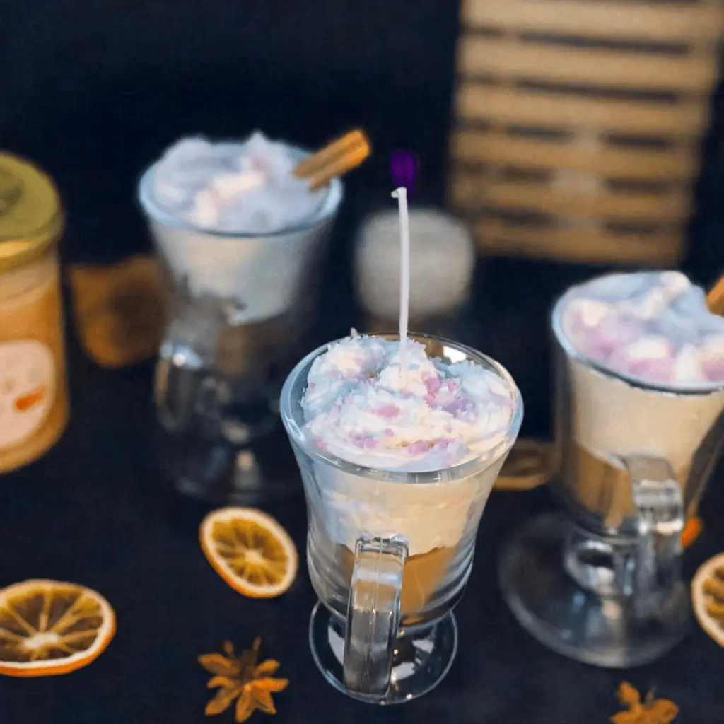 Handmade Cozy Hot Cocoa Soy Candle - Warm and Cozy Aroma with Simple Design