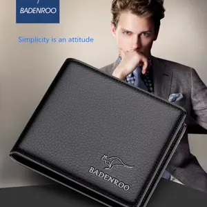 Exquisite Cowhide Genuine Leather Men’s Wallets Waterproof Credit Business Card Holder