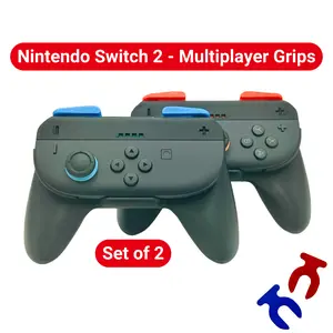 Multiplayer Controller Grips for Nintendo Switch 2 Joy-Cons – Ergonomic Controller Joy-Con Grips (2 Pack) – Soft SR/SL Buttons | Free Analog Lock Set