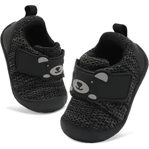 Baby Walking Shoes Wide Baby Shoes Boys Girls Infant Sneakers Crib Shoes Breathable Toddler Barefoot Shoes Slip On Shoes