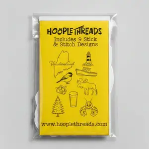 Maine Vacationland Stick & Stitch Embroidery Pattern Pack