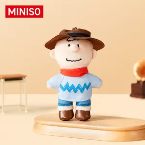 Peanuts Snoopy Cowboy Plush Keychain, Soft Western Style Stuffed Pendant for Bag Backpack, Cute Cowboy Hat Keyring Gift for Fans Kids Birthday