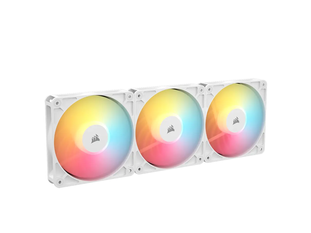 CORSAIR RS120-R ARGB 120mm PWM Reverse Fans Triple Pack – White – Reverse  Fan Blade – Eight Vibrant RGB LEDs – Magnetic Dome Bearing – Daisy-Chain 4-Pin  PWM and +5V ARGB Connections