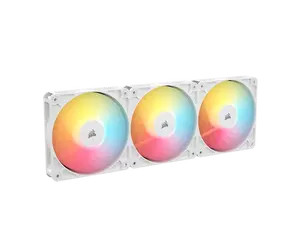 CORSAIR RS120-R ARGB 120mm PWM Reverse Fans Triple Pack – White – Reverse  Fan Blade – Eight Vibrant RGB LEDs – Magnetic Dome Bearing – Daisy-Chain 4-Pin  PWM and +5V ARGB Connections