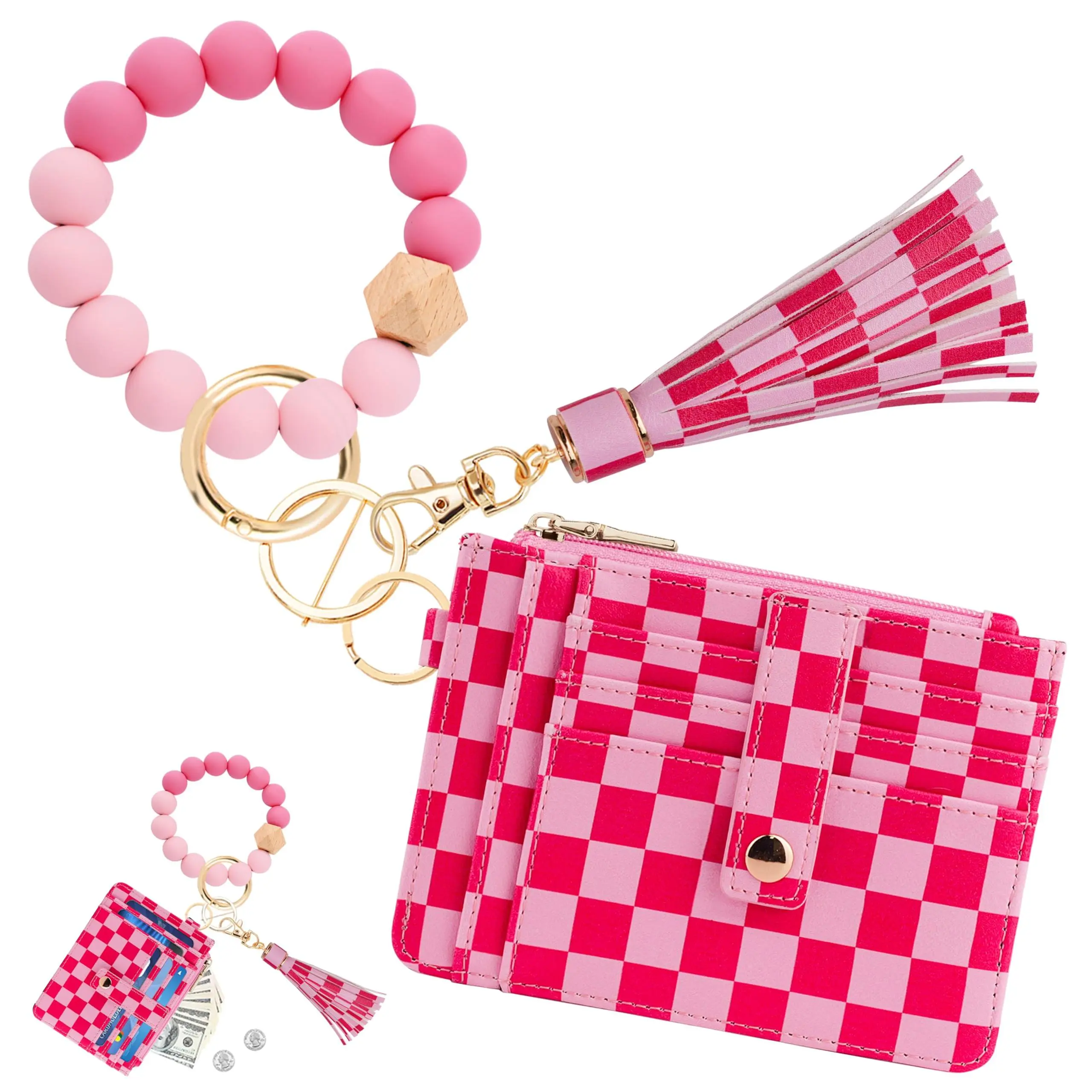 checkered pink
