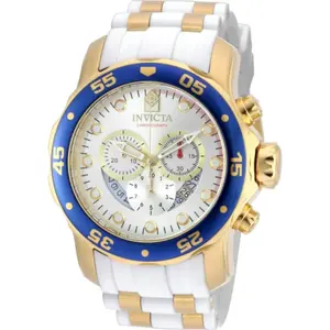 Invicta Men's 20293 Pro Diver SCUBA Quartz Chronograph Silver Dial Watch