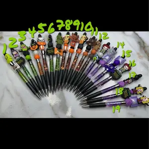 Handmade Halloween Themed Snow Globe Pens - Perfect for Office Stationery and Supplies - Pen by Number