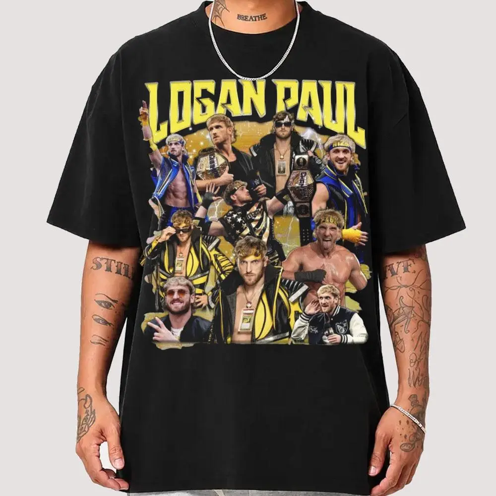 Logan Paul Vintage T-Shirt, Wrestling Fan Shirt, Heavy Cotton Apparel
