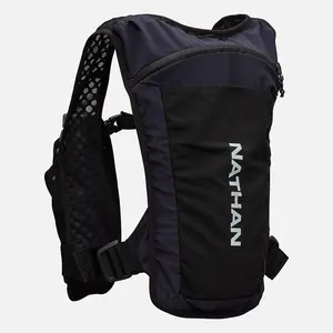 NATHAN QuickStart 3.0 4 Liter Soft Flask Hydration Pack with 2 14oz Flasks & Secure Fit for Runners & Outdoor Enthusiasts - Backpack