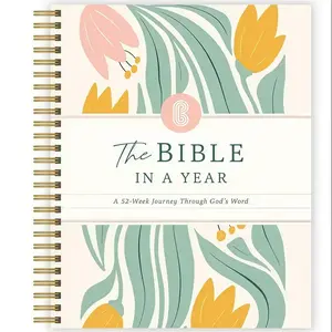 The Study the Bible for 1 year - 52 Week BibleJournal, Bible Study Book,Personal OrganizerOffice Stationery & Supplies, Gift for Women &Men Yearlong Spiritual spiritual journey gift workbook journal