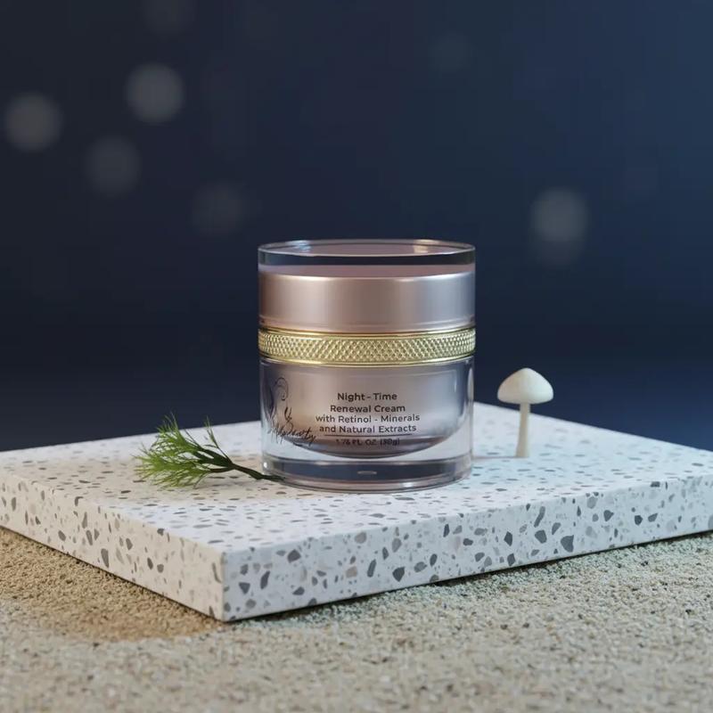 PRETTY NATURE BY JOYCE Night Time Renewal Cream with Retinol Minerals & Natural Extracts for Deep Hydration Nutrient Replenishment Cell Turnover