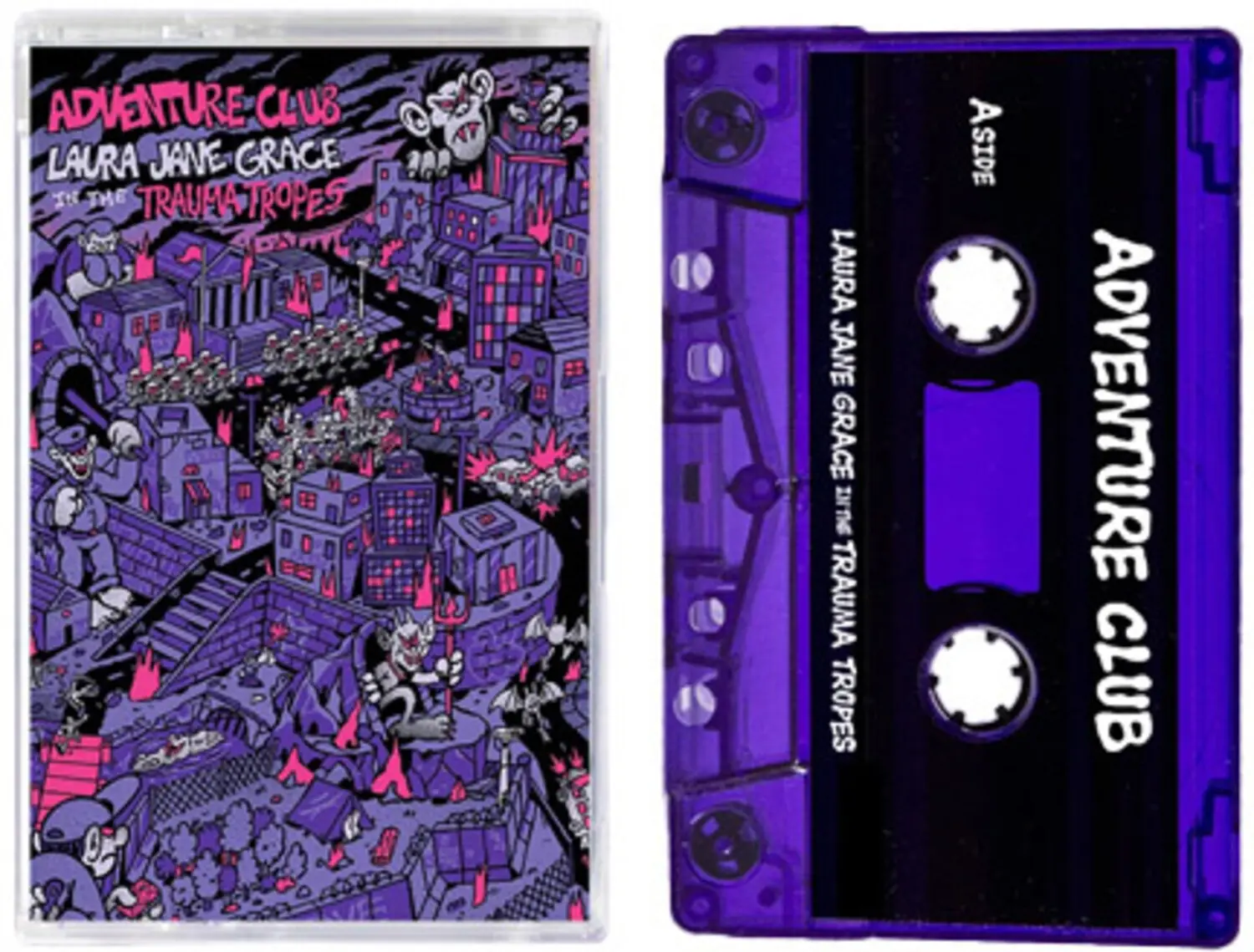 Laura Jane Grace - Adventure Club Rock Music Audio Cassette, 12 Songs, Explicit Content, Polyvinyl Cassette Tapes