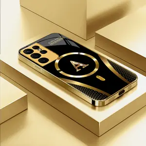 Suitable for [Galaxy S22 Ultra 5g] high-end MagSafe phone case，Features a magnetic attachment function，Choose from all 26 letters—featuring a sophisticated, minimalist design. YM99