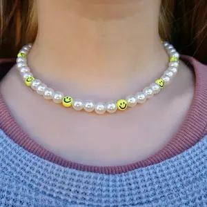 Beaded Smiley Necklace | Summer Jewelry