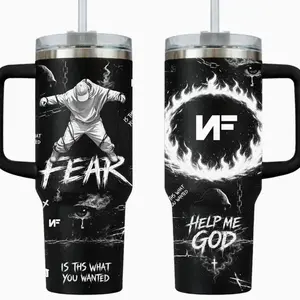 NF FEAR Music Custom Tumbler Cup  20oz/40oz Tumbler With Handle Stainless Steel