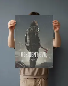 Resident Evil Requiem Poster - Leon S. Kennedy Art Print, Survival Horror Wall Decor