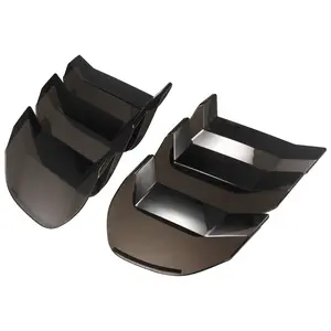 Black Tail Light Lamp Lens Cover Guard Trim Frame Bezels Set for Ford for Mustang 2018 2019 2020 2021 Taillight Lens Shell Exterior Accessories