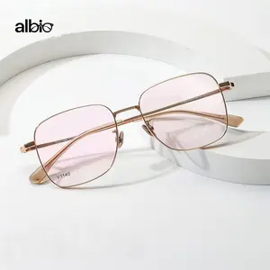Alloio Unisex Fashionable Full Rim Rectangle Glasses with Polarized Lens - Ultra-Light, Anti-Dizziness Blue Light Blocking Eye Protection for Gaming, Work