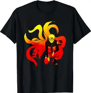 Naruto Shippuden Naruto and 9 Tails Short Sleeve T-Shirt
