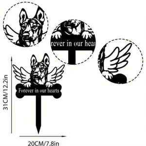 CIFbuy Pet Memorial Stake Grave Marker Garden Decor Dog Cat Remembrance Keepsake Gift