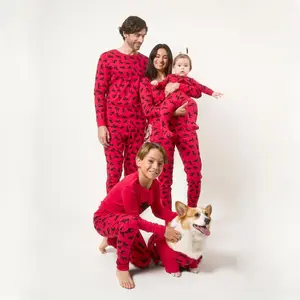 Leveret Mens Two Piece Cotton Matching Family Pajamas Moose XL
