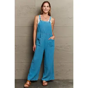 HEYSON Playful Mineral Wash Gauze Overalls