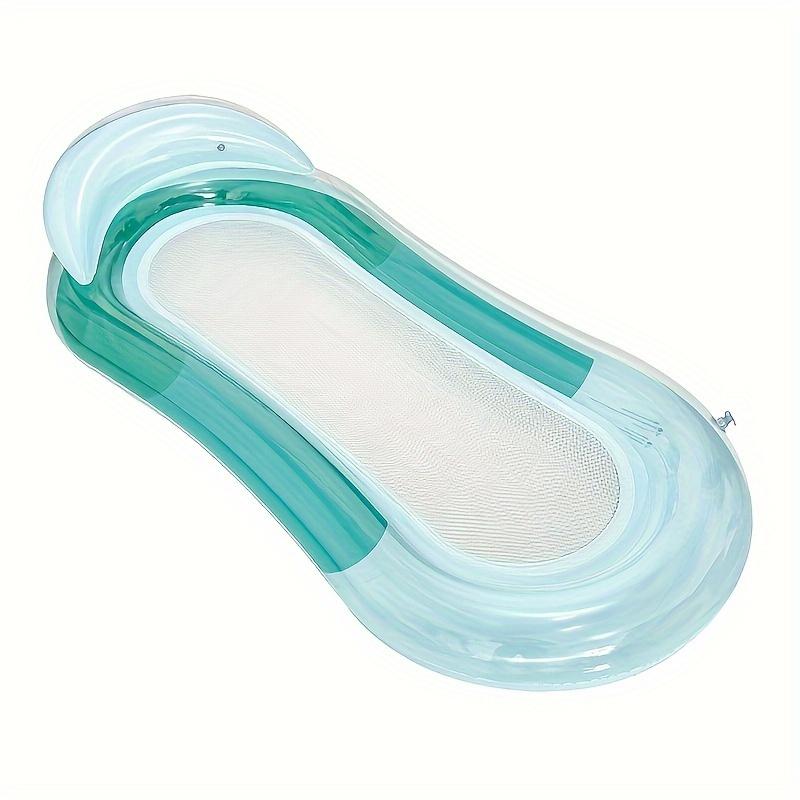 An Inflatable Swimming Float, Gradient Color Version with Backrest, Pool Water Floating Chair, Suitable for Beach, Pool, And Lake Water Activities