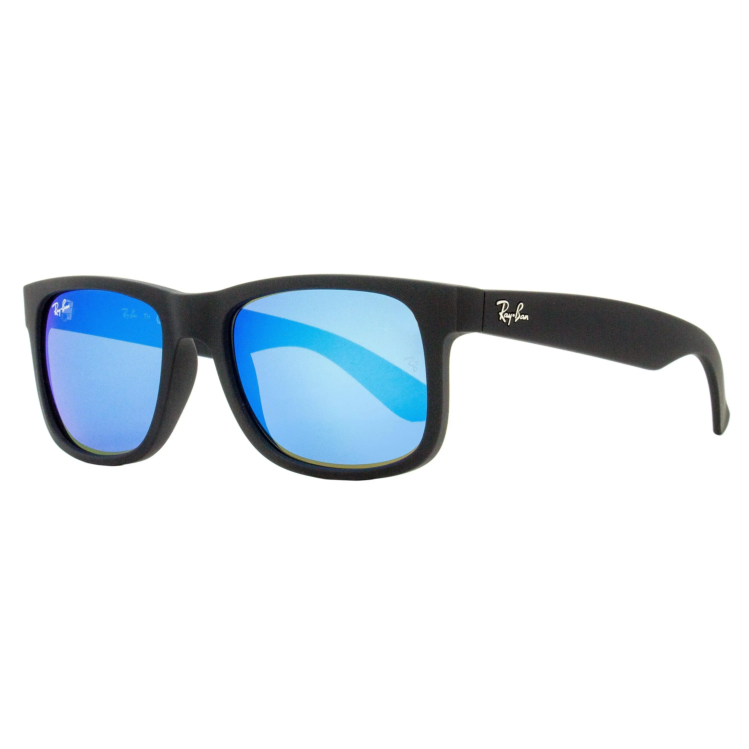 Ray-Ban Justin Small Unisex Classic Square Lens Sunglasses RB4165-622/55, Matte Black, 50mm, UV Protection, Nylon Frame, Unisex Fit