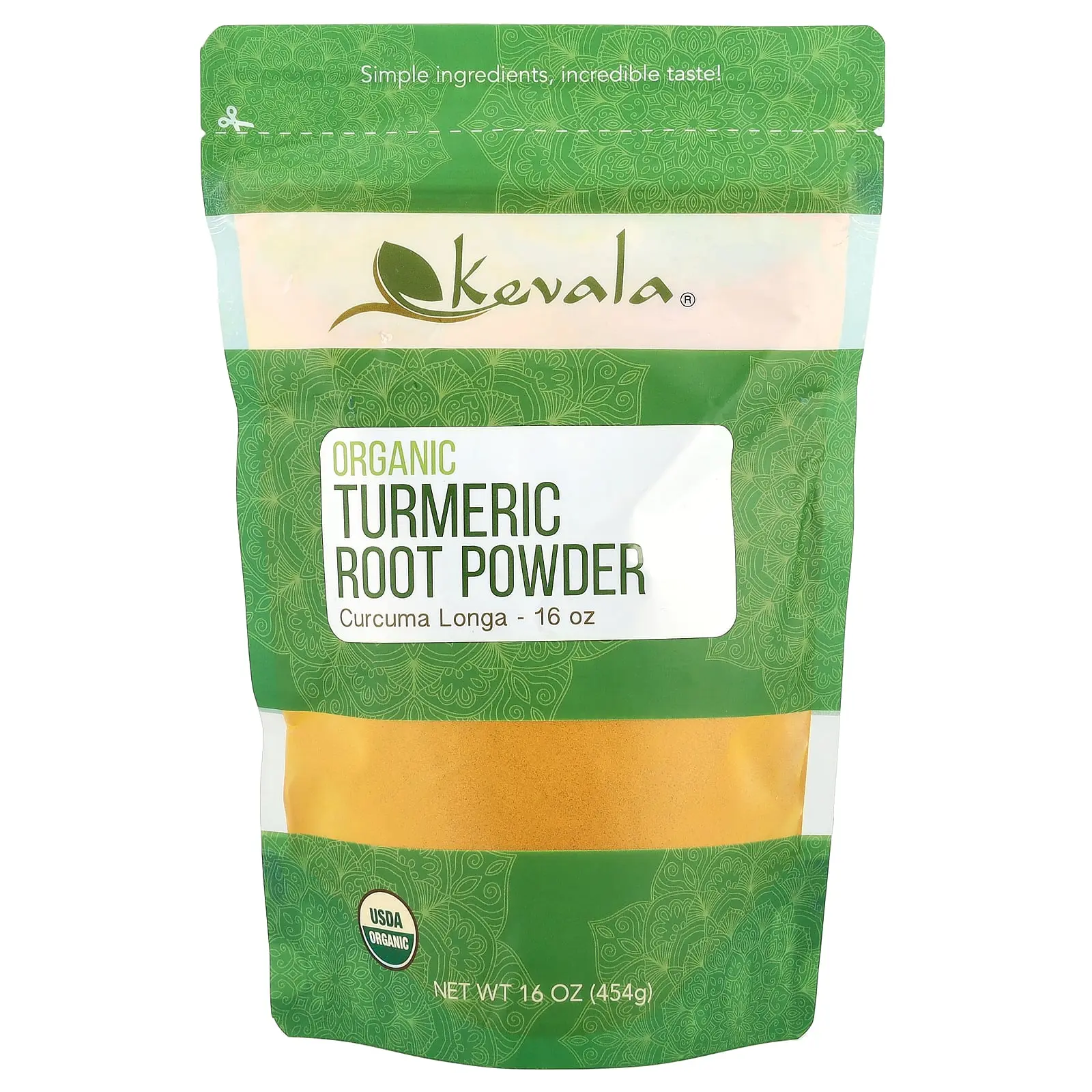 Kevala Organic Turmeric Root Powder, 16 oz (454 g)