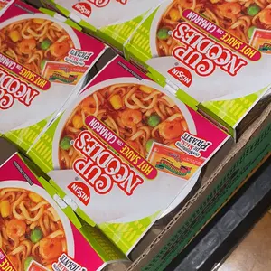 Nissin Hot Sauce con Camaron 12 Pack - Spicy Shrimp Flavor for Enhanced Dishes