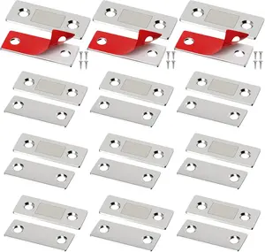 Dazone Lot 1-20Pcs Cabinet Magnetic Catch Ultra Thin Door Catch with Screws Adhesive for Kitchen Door Closet Drawer