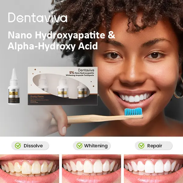 Nano-Hydroxyapatite & AHA Toothpaste – Enamel Repair, Whitening & Brightening, 5X Remineralization, pH Balanced, Cavity Protection, Plaque Removal, Sensitive Teeth & Natural Oral Care