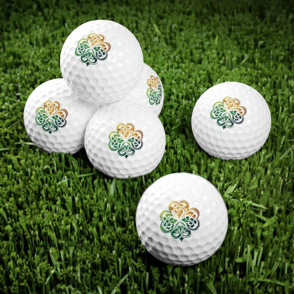 Rainbow Celtic Knot Golf Balls, 6 or 12 balls