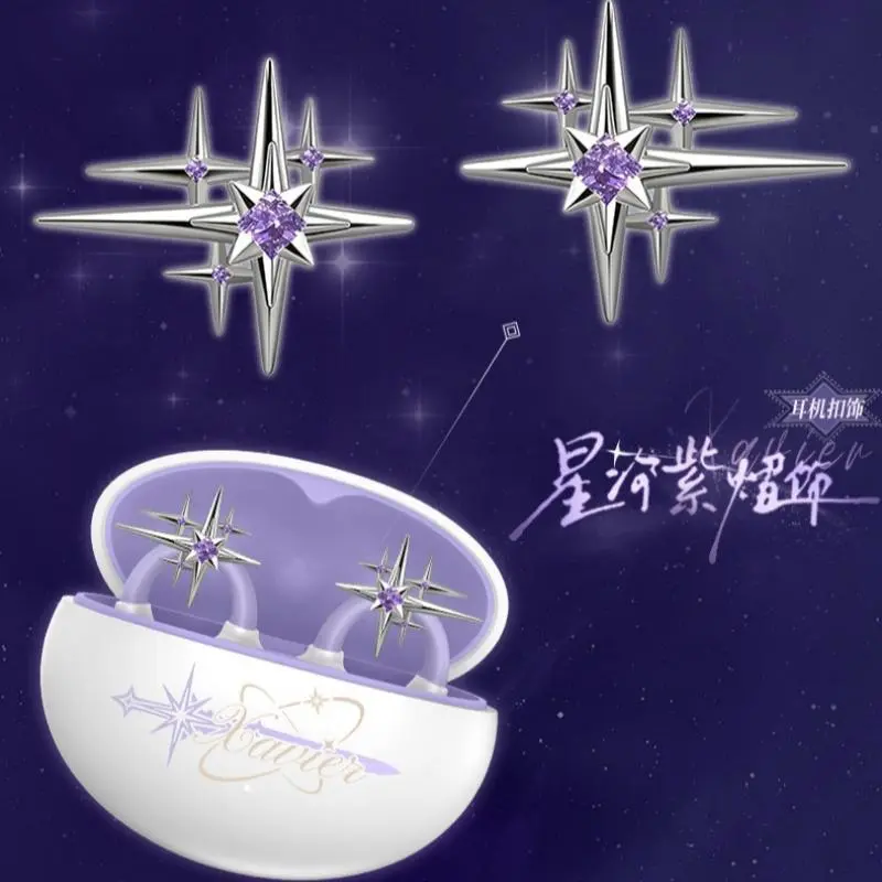 Anime Love And Deepspace Xavier Cosplay Bluetooth Headset Cartoon Earphone Ear Clip Headphones Bone Conduction Fans Girl Gifts