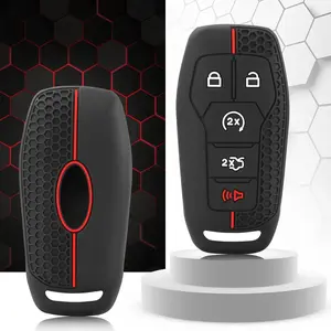 Car Remote Key Case Cover Shell Fob Holder Keychain For Ford Fusion Mondeo Mustang F 150 Explorer Edge 2015 2016 2017 2018