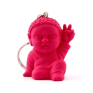 Pocket Buddha Peace Keychain