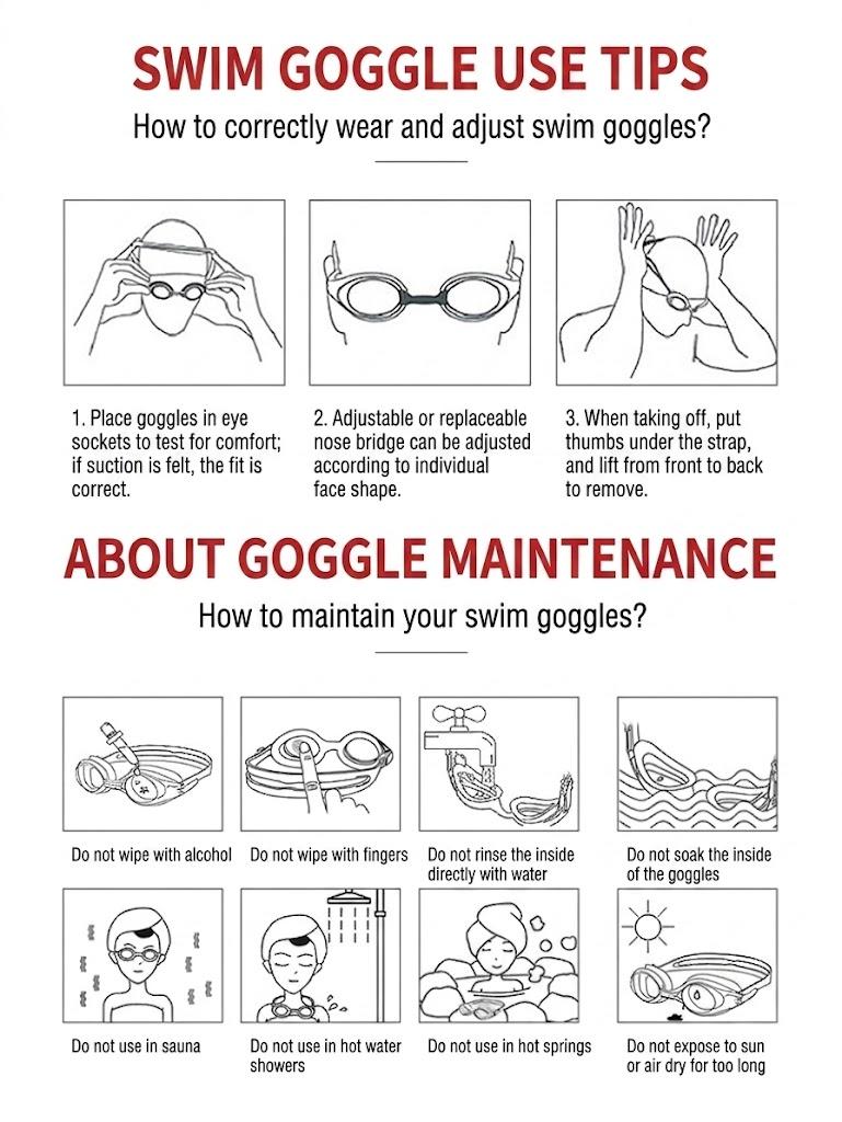 Anti-Fog UV Swim Goggles | Electroplated Mirror Lens, Adjustable Strap, Silicone Comfort Fit