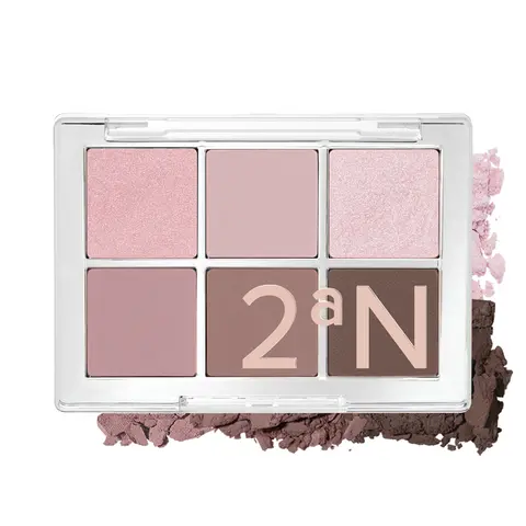 2aN Better Me Eyeshadow Palette 6 Color Matte Shimmer Korean Makeup Kit
