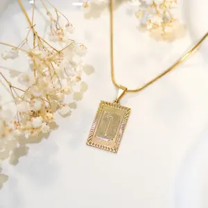 "Her" A-Z Initial Pendant Necklace