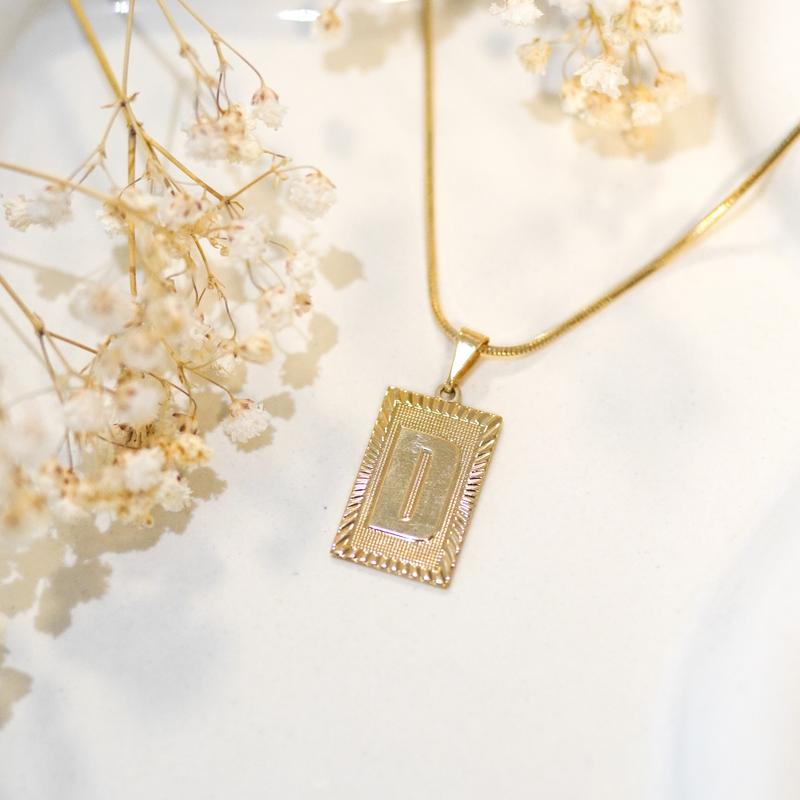 "Her" A-Z Initial Pendant Necklace