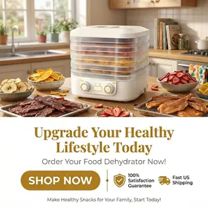 5-Tray Food Dehydrator Machine, Electric Food Dryer with Temperature & Time Control, Transparent Trays for Jerky, Fruits, Vegetables, Herbs, Dog Treats, Snacks, Compact Countertop Food Preserver for Home Kitchen, BPA-Free, Easy to Clean biltongwarming