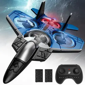 BEZGAR RC Stunt Fighter Jet Toy for Kids with 360° Flips & LED Lights | Easy to Fly Kids Drone,auto hover control aircraft,control plane fighter jet,remote control flying toys,rc jet life