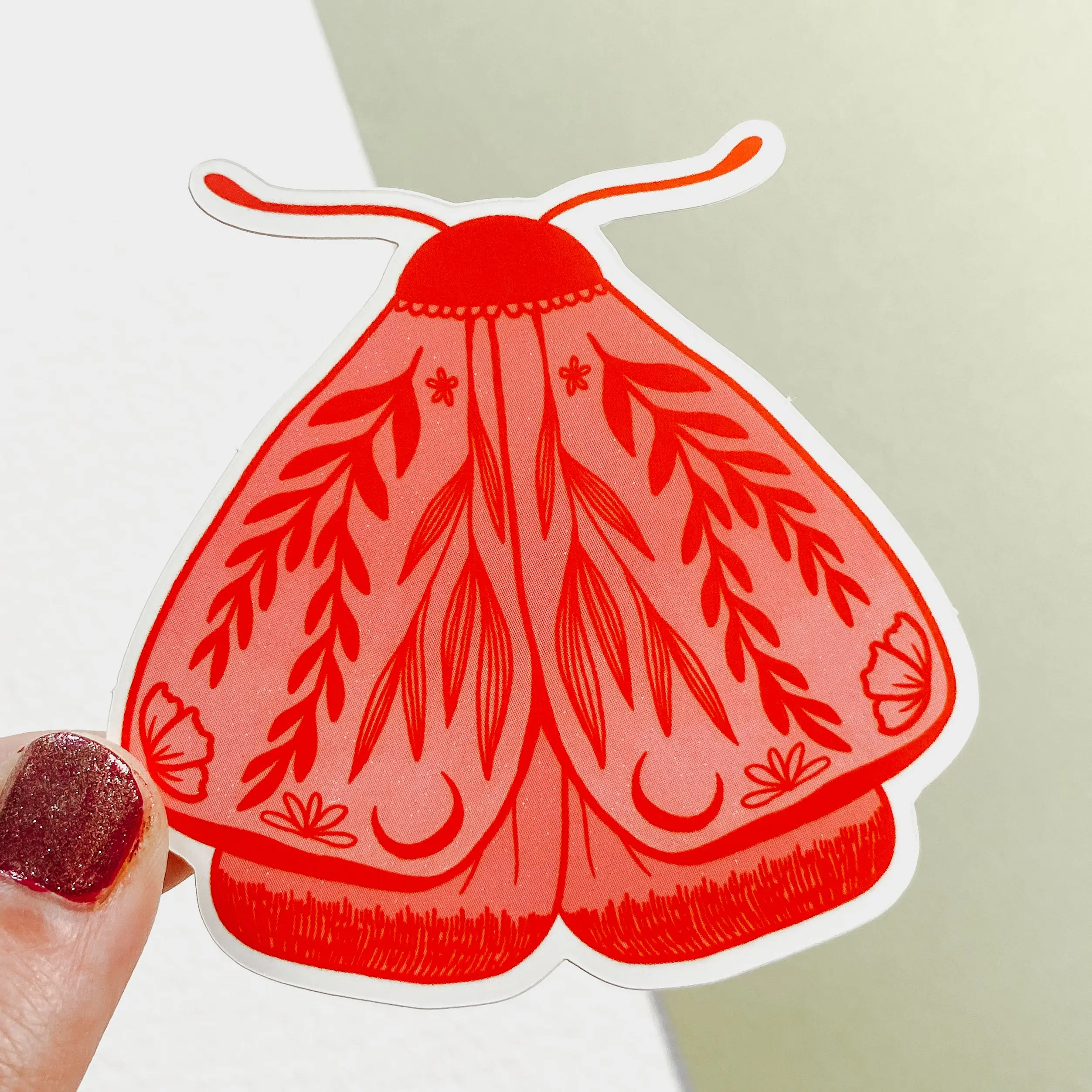 Garden Moth - Matte Vinyl Sticker