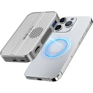 10Gbps  M.2 NVMe SSD Enclosure & USB C Docking Station with Cooling Fan for  17/16/15 Pro/Pro Max/Plus ProRes,Tool Free Installation,Support SSD Size 2230/2242/2260/2280 B+M M-Key