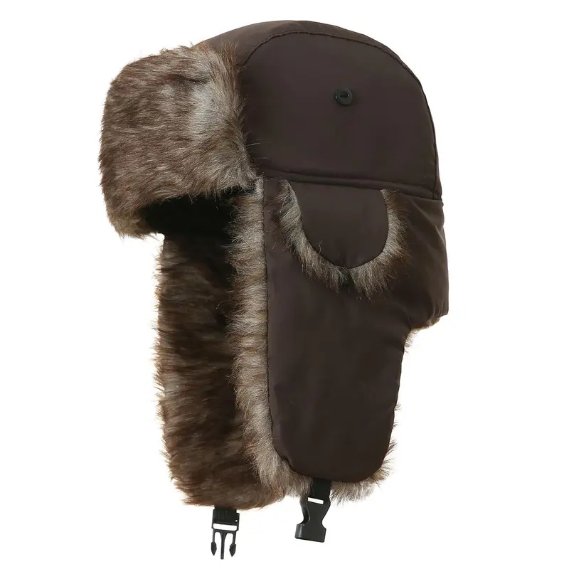 Winter Thermal Hat with Ear Flaps & Detachable Face Mask  display picture 2