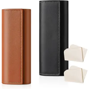 Glasses Case, 2 Pcs Eyeglasses Case Hard Shell Travel Sunglasses Case Reading Hard Glasses Cases for Women Men